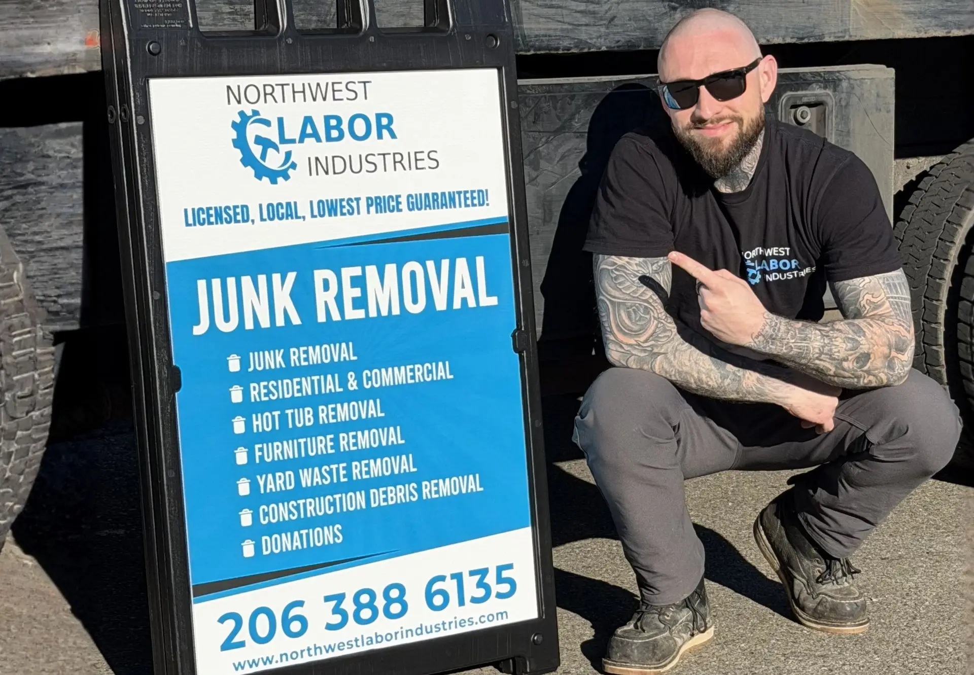 NWLI Owner Promoting Junk Removal Services